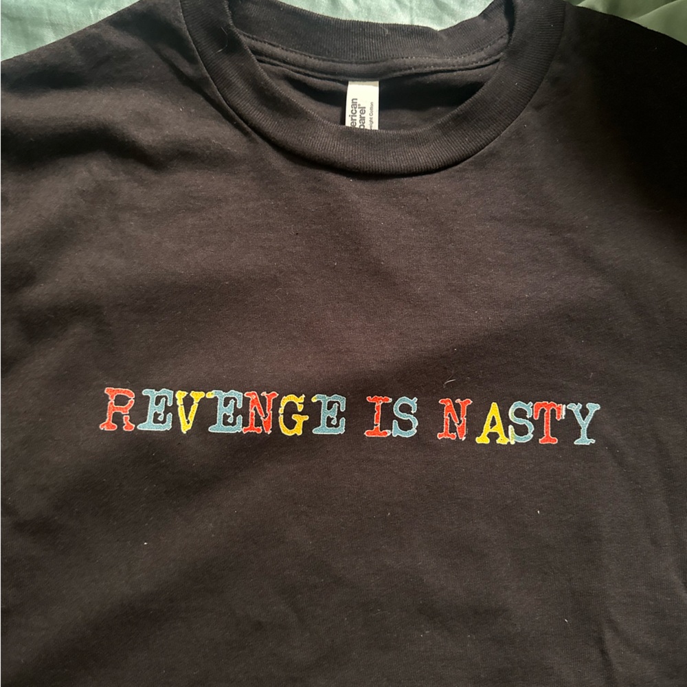Revenge is Nasty Black Tee